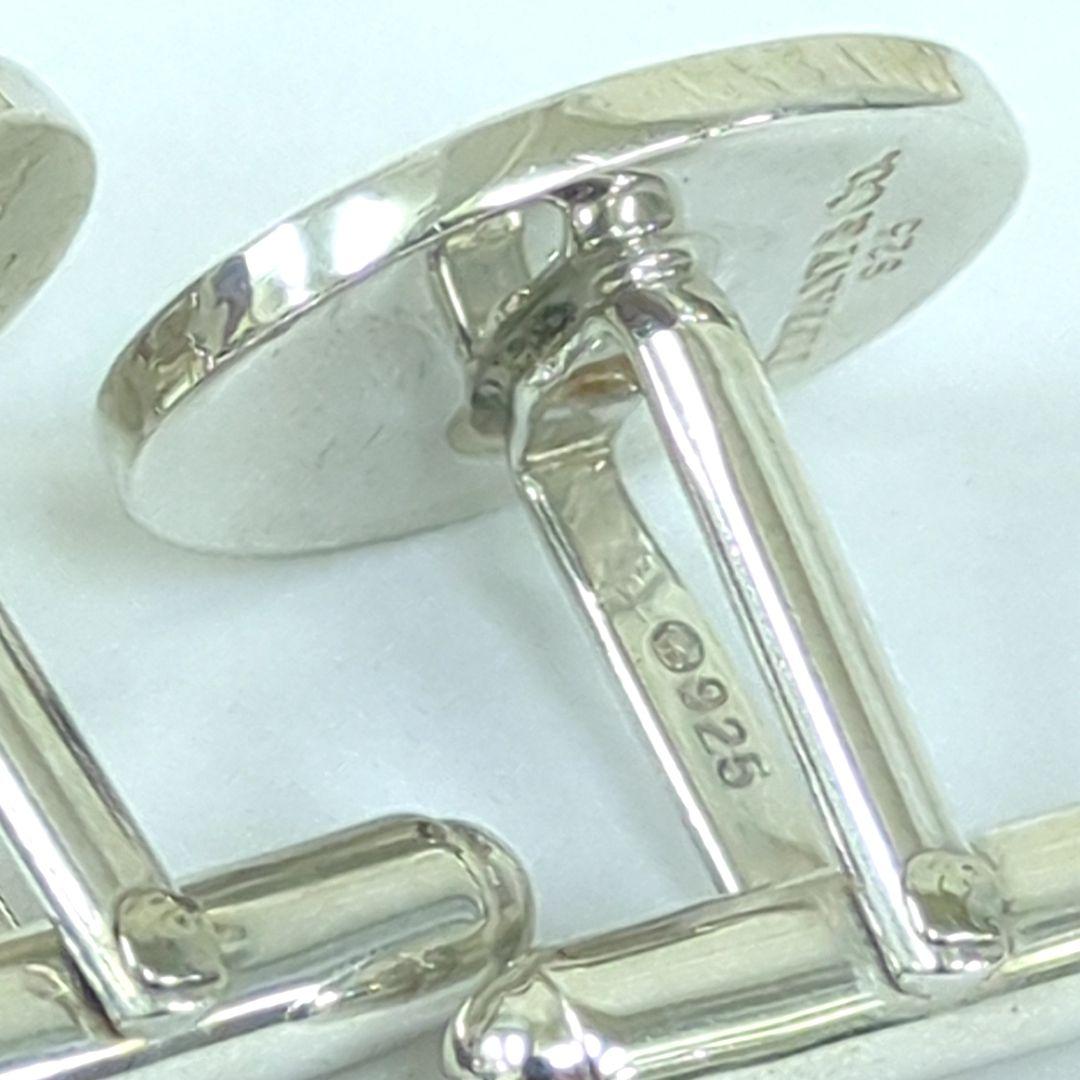 ティファニー カフリンクス シルバー925 オーバル メンズ