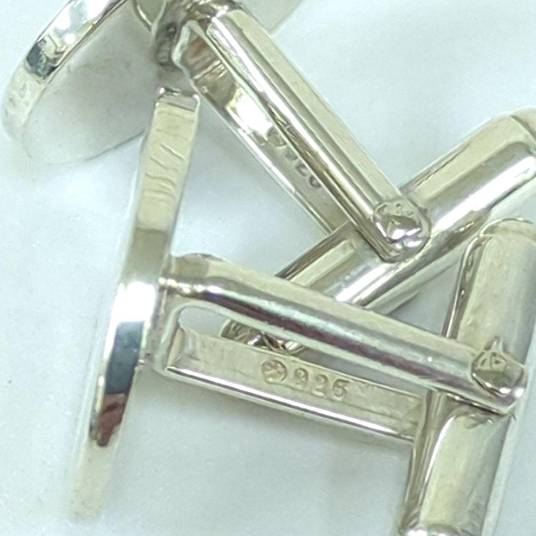 ティファニー カフリンクス シルバー925 オーバル メンズ