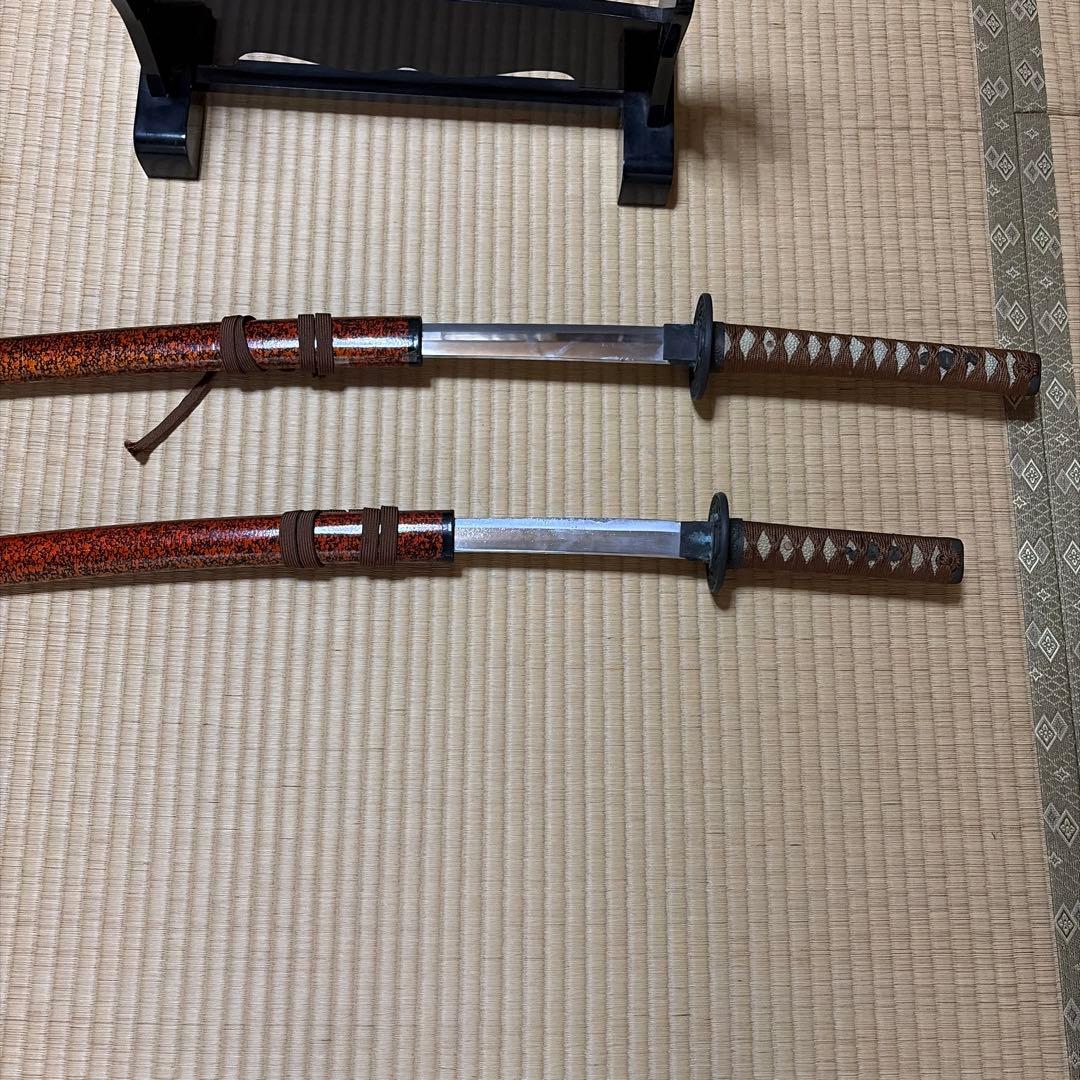 日本刀 2本セット 菱形柄