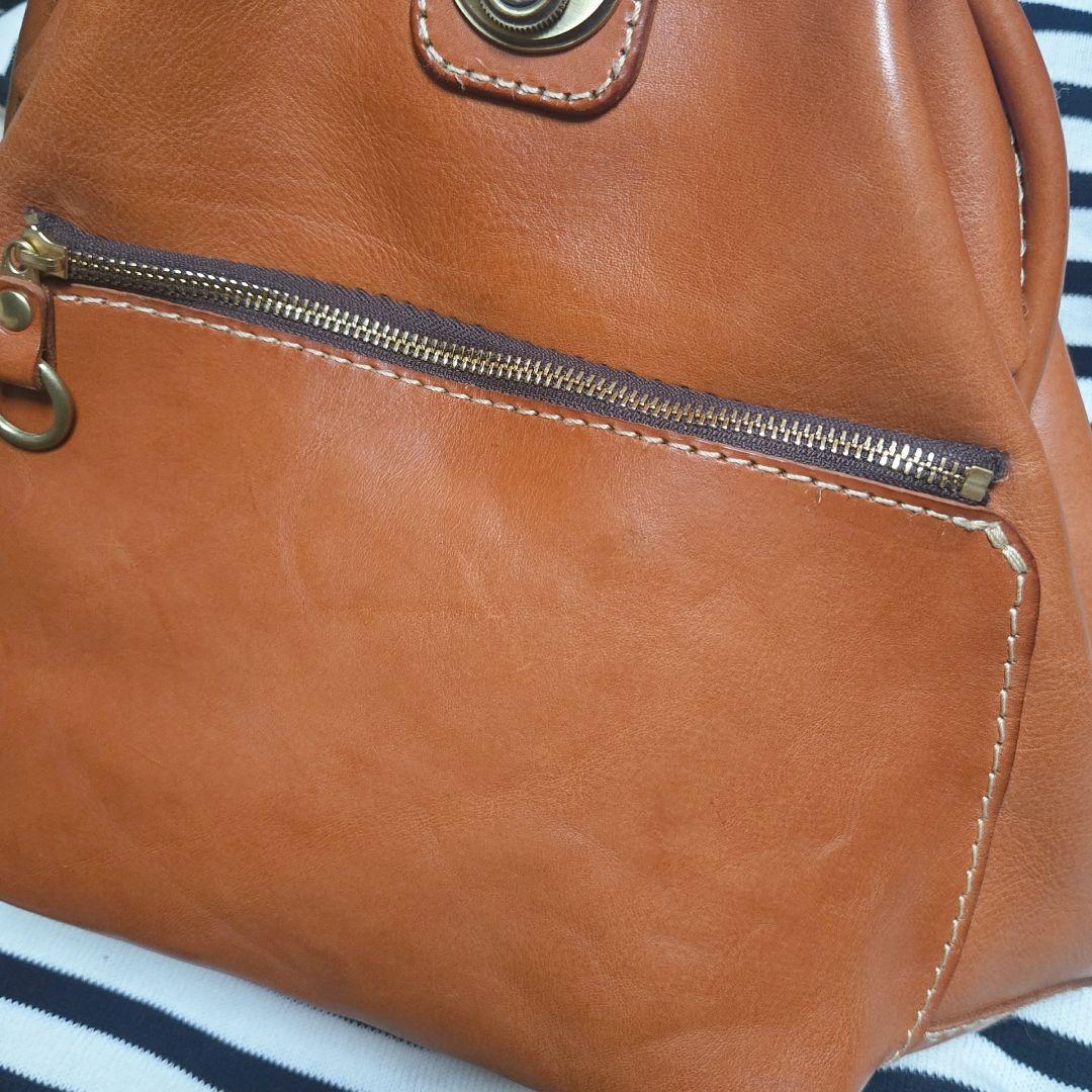 極美品✨HERZ ヘルツ わんぱくリュック S 牛革 キャメル