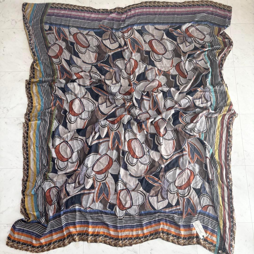 【タグ付き】ファリエロサルティ 大判 モダール カシミヤ ストール ショール