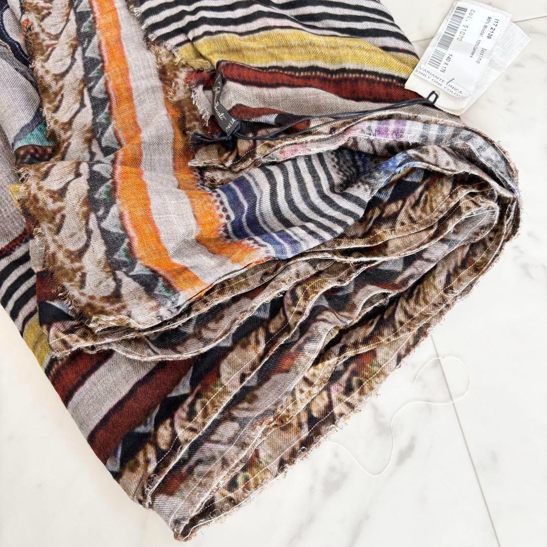 【タグ付き】ファリエロサルティ 大判 モダール カシミヤ ストール ショール