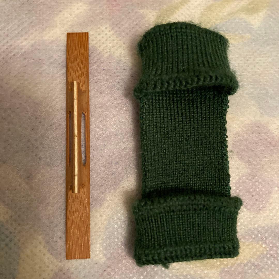 【津軽三味線】初心者セット　約1年使用　撥、駒、指掛け、黒いソフトケース付き