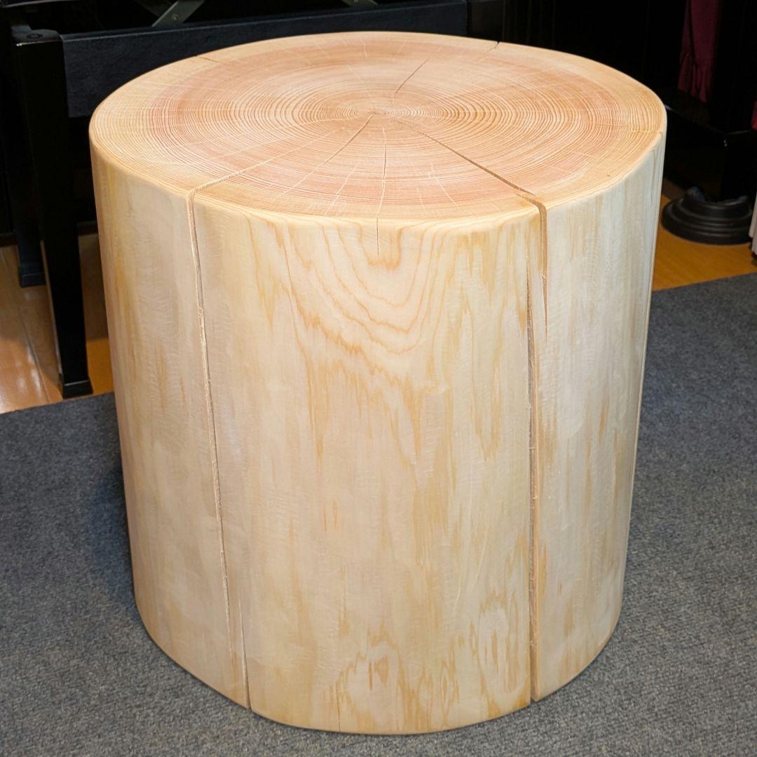 Borsalino　天然檜　特大　切り株　椅子　テーブル　高さ約43㎝