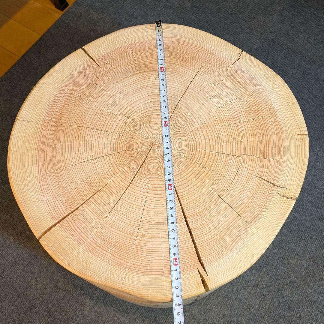 Borsalino　天然檜　特大　切り株　椅子　テーブル　高さ約43㎝