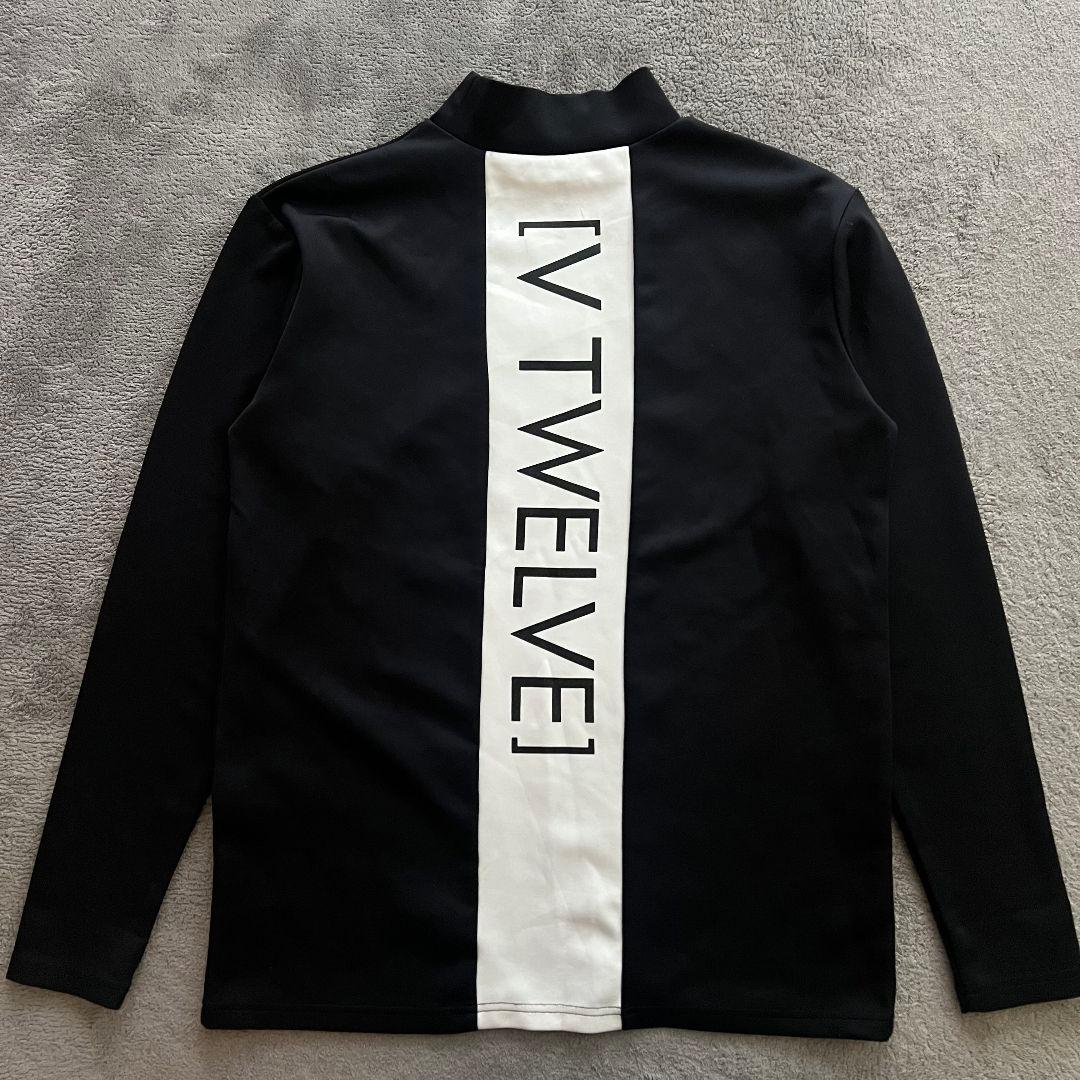 V12 ヴィトゥエルヴ 現行モデル　モックネック　長袖シャツ　メンズ　L 黒