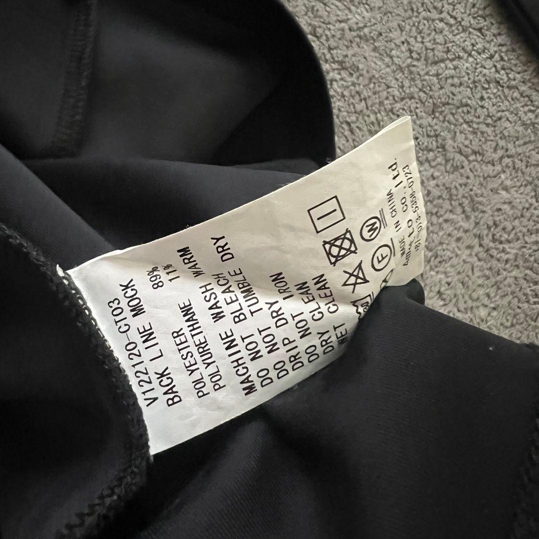 V12 ヴィトゥエルヴ 現行モデル　モックネック　長袖シャツ　メンズ　L 黒