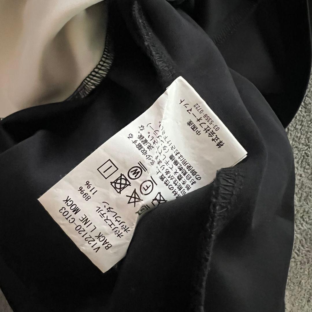 V12 ヴィトゥエルヴ 現行モデル　モックネック　長袖シャツ　メンズ　L 黒