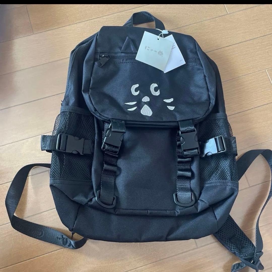新品　リュックサック　ネネット　にゃー　黒　Nenet 猫　廃盤　レア