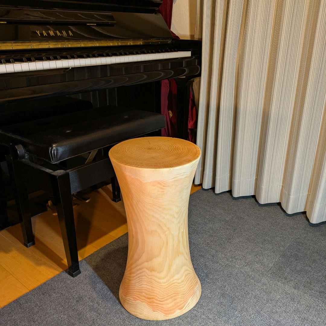 ヤムチャ　　　姫小松　天然木　丸太　椅子　スツール　テーブル　高さ約51㎝