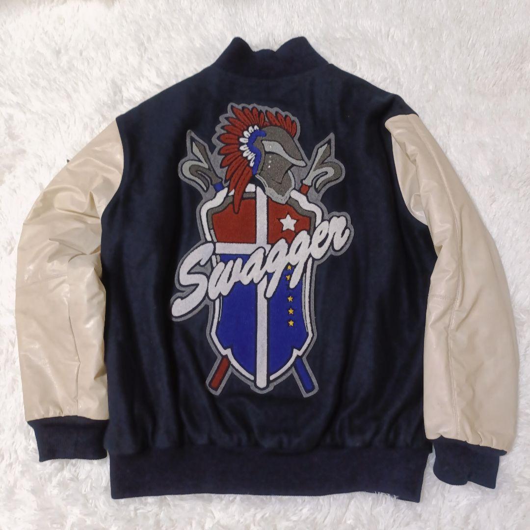 【新年SALE】SWAGGER スワッガー スタジャン L ブラック クリーム