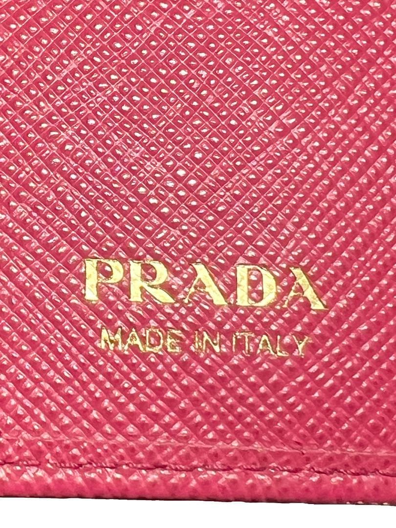 ★極美品★ PRADA プラダ キーケース 6連 ペオニア サフィアーノレザー