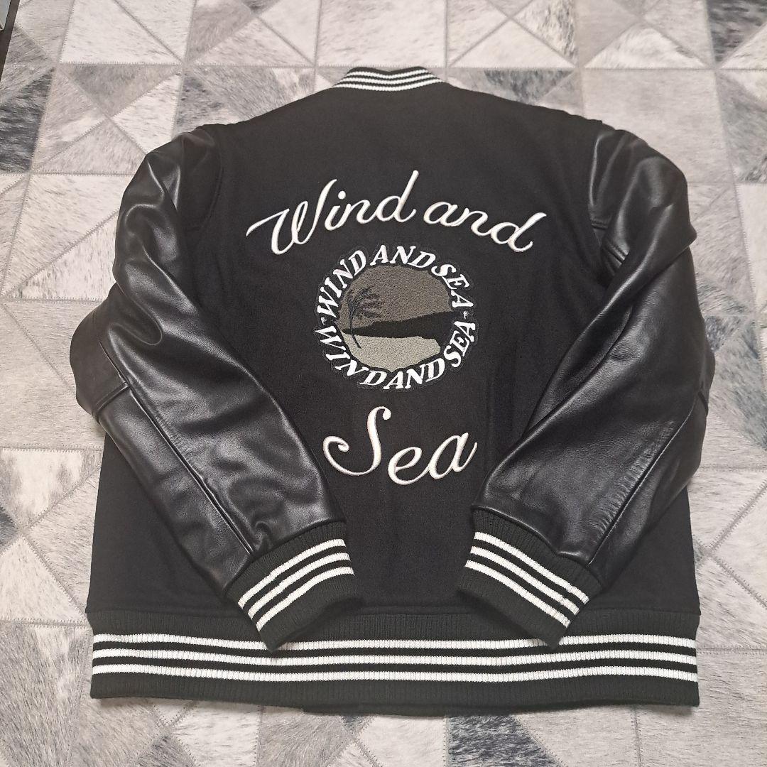 ア*ラ様 WIND AND SEA スタジャン Lサイズ ブラック