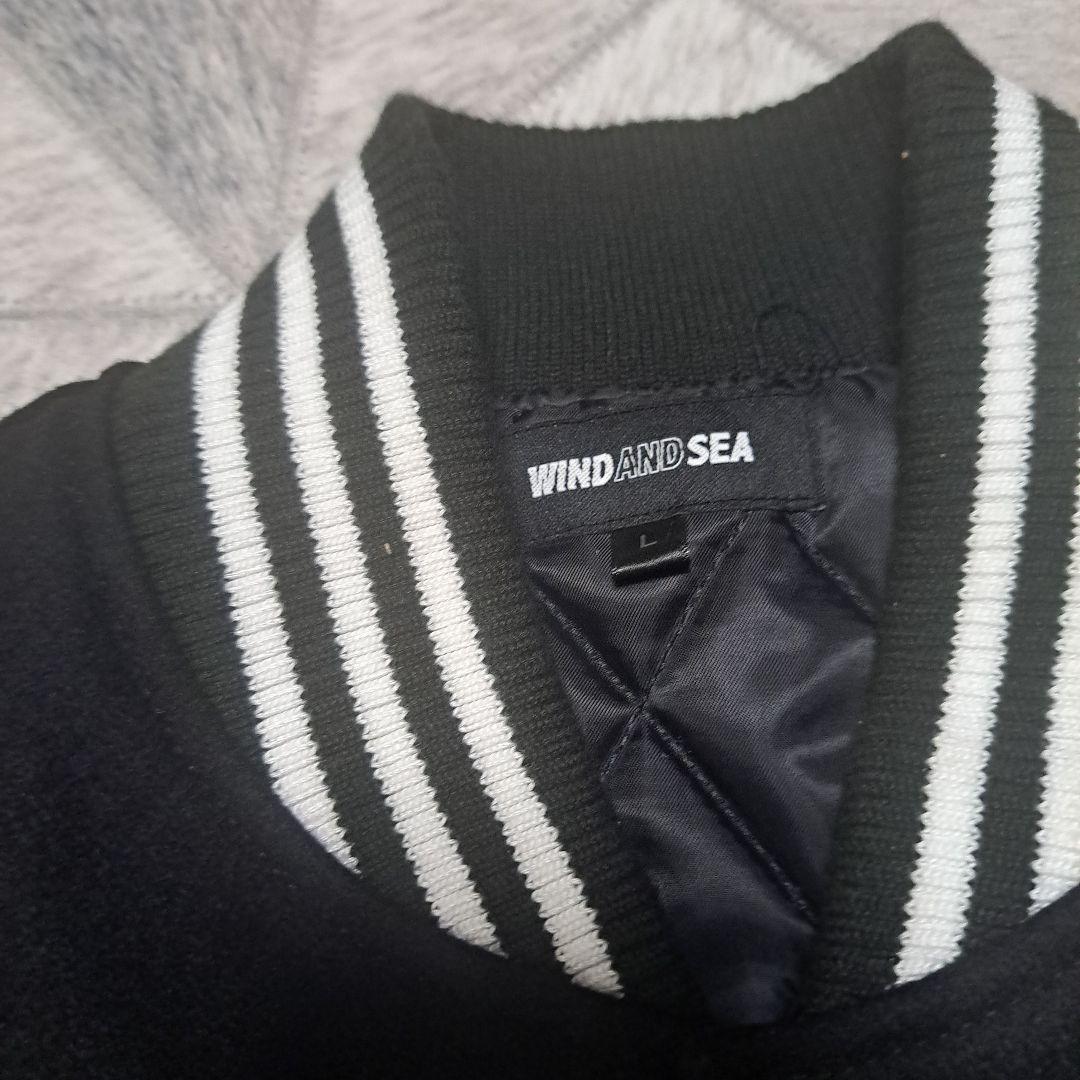 ア*ラ様 WIND AND SEA スタジャン Lサイズ ブラック