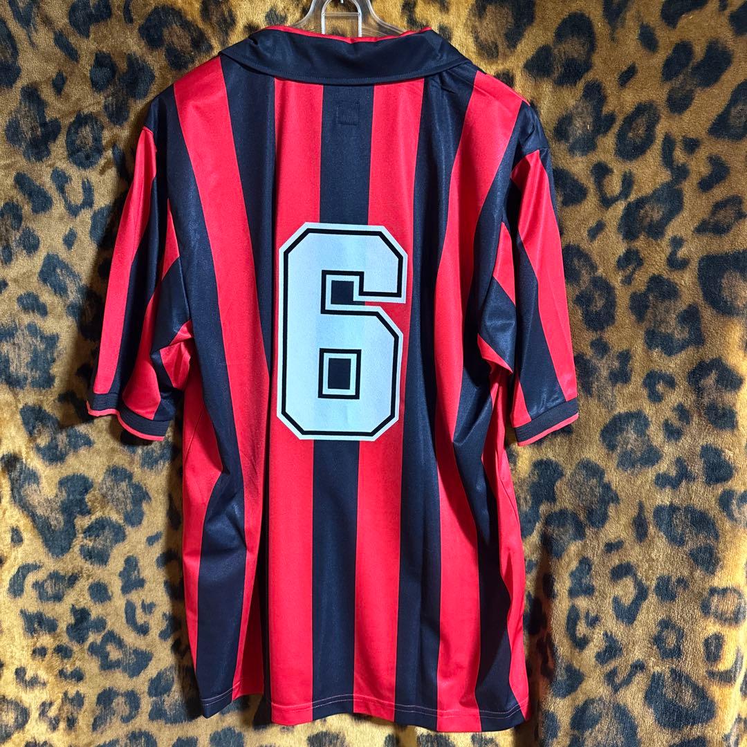 新品 赤黒ストライプ 6番 ACミラン バレージ football サッカー - メルカリ