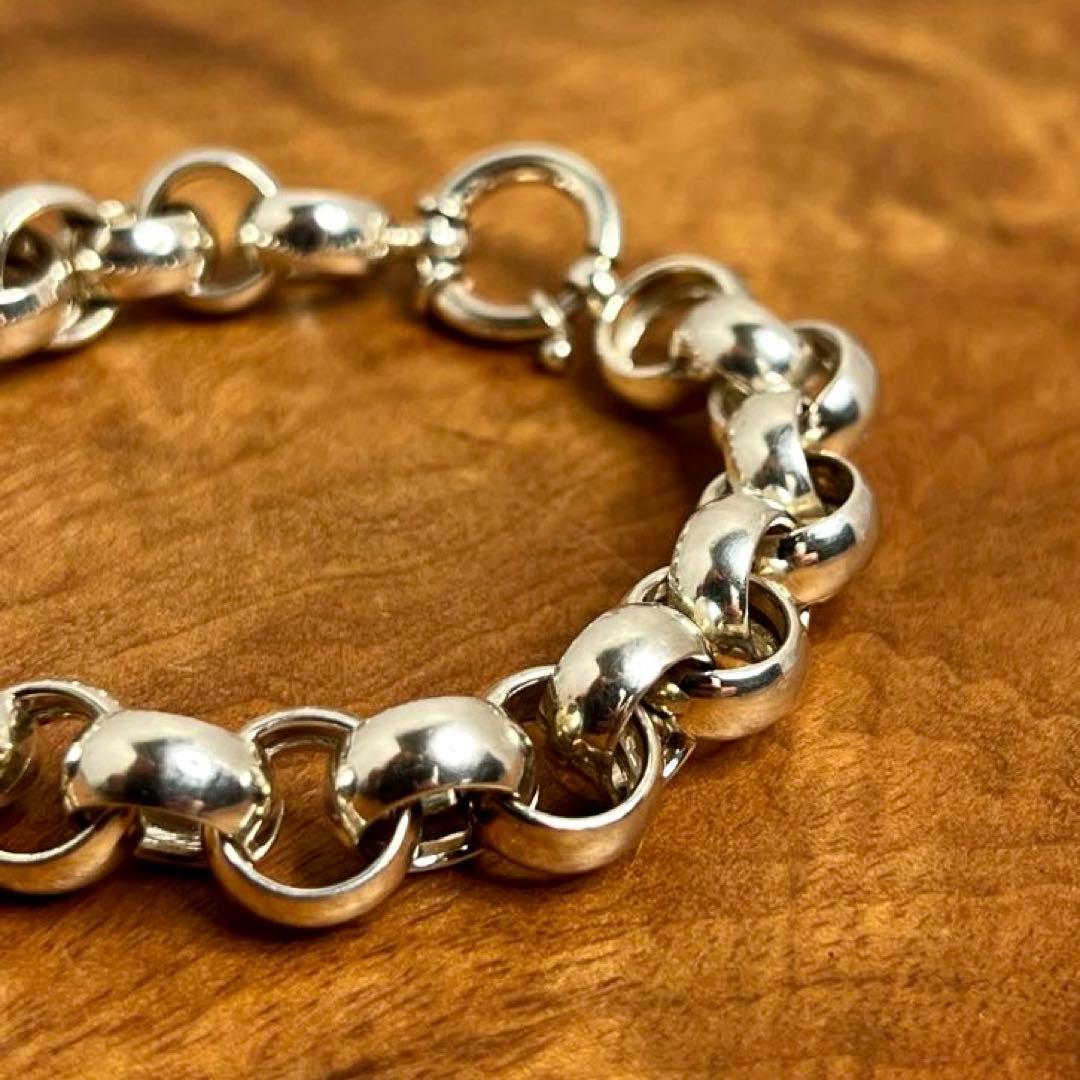トルコ ヴィンテージ シルバー リンクブレスレット TURKEY 925