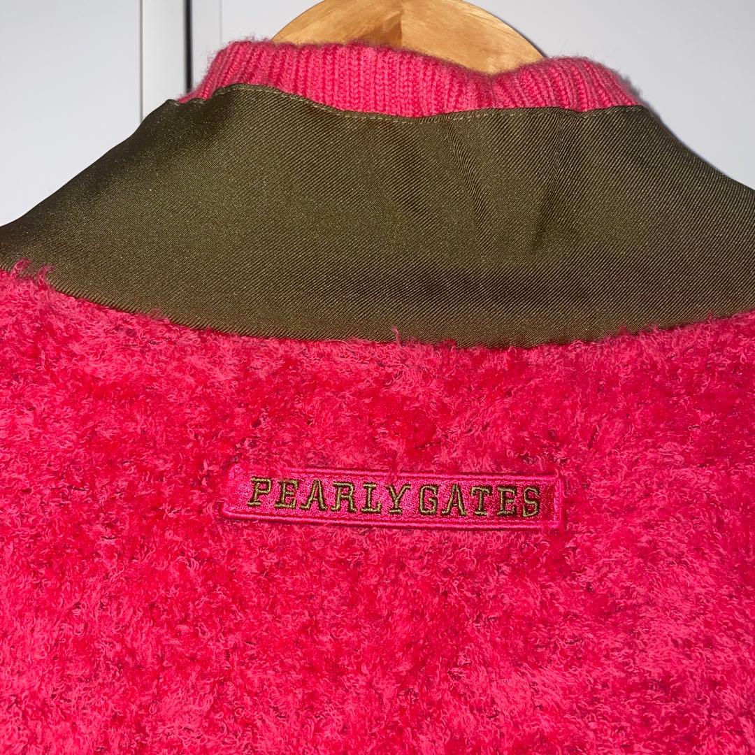 【美品】パーリーゲイツ　ボアブルゾン　ピンク