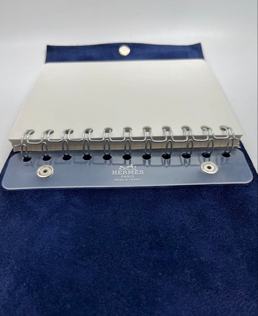 HERMESエルメス ユリス PM ダークブルー手帳【未使用品】