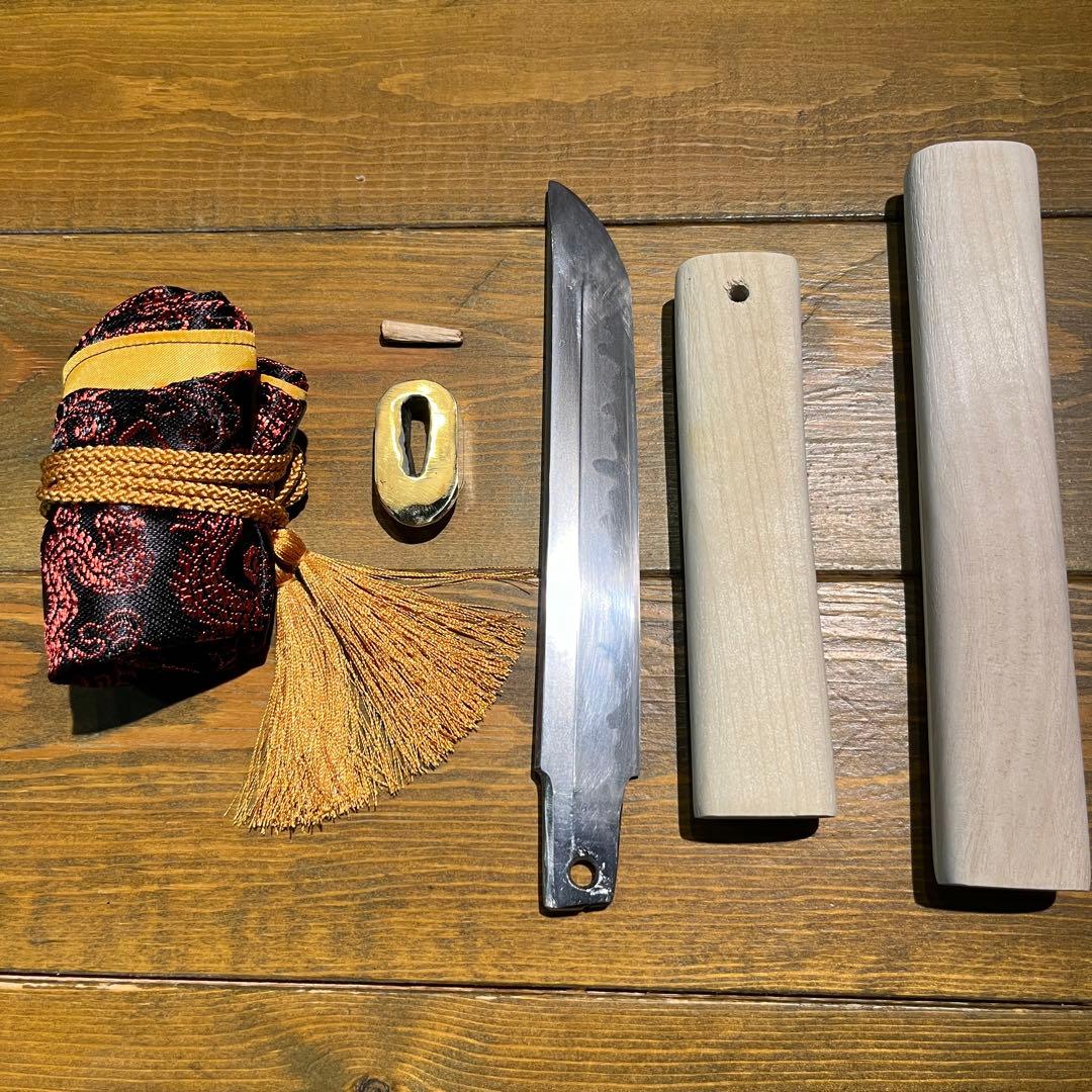 日本刀残欠クラフトナイフNo.17無銘 白鞘（ガタつき直し済み） - メルカリ