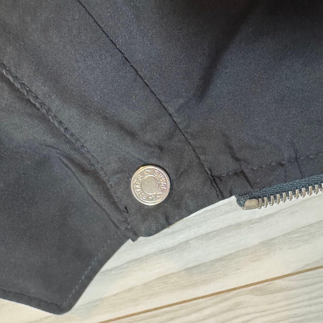 HERMES エルメス ジップ ブルゾンステンカラーコート★マッキントッシュ