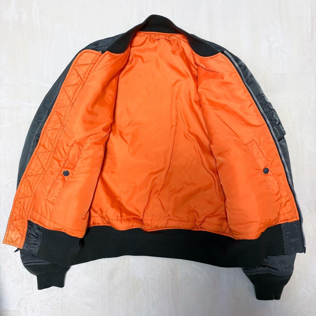 美品 アルファインダストリーズ MA-1 フライトジャケット L カーキ