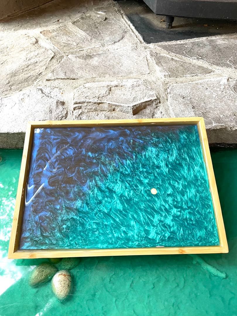 刻craft レジンアートトレー　 Mサイズ 刻STOCKグレードNo.006