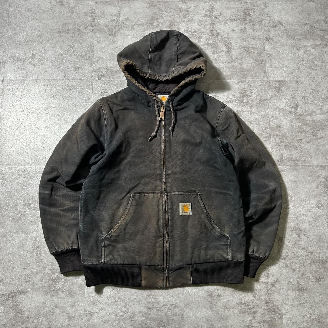 00s USA製 ブラック カーハート アクティブジャケット ダックM - メルカリ