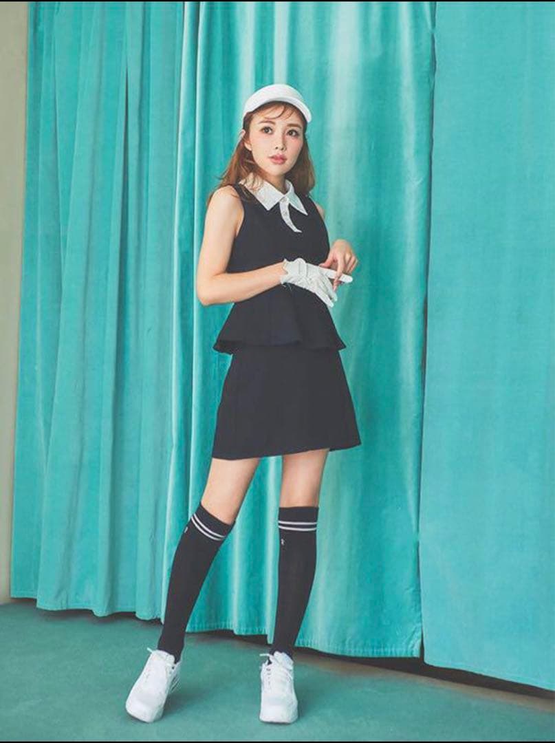 格安】eimy golf setup ツイードペプラム セットアップ【完売品