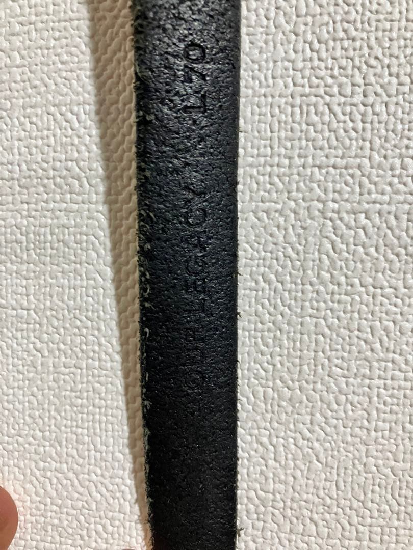 小物 OUR LEGACY 2CM BELT / BLACK LEATHER