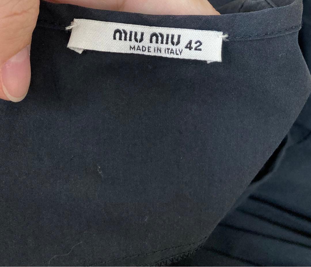 miu miu ミュウミュウ　タックボリュームワンピース 42 パーティー