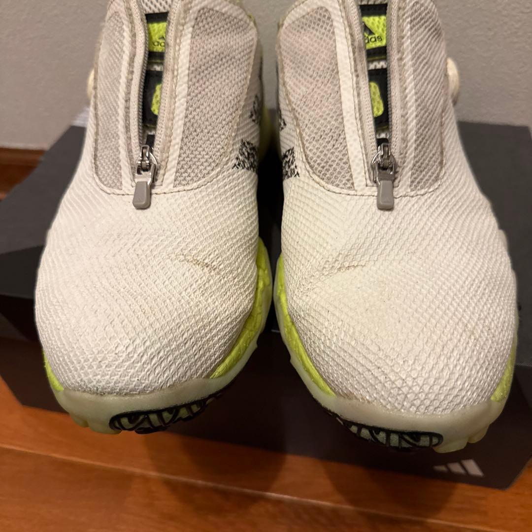 adidas ボアシステム ゴルフシューズ ホワイト/ライム