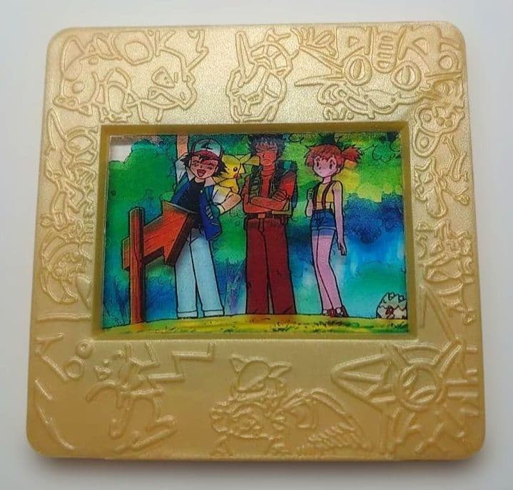 Meiji ポケモン ピクチャーフレーム カスミ タケシ サトシ ピカチュウ