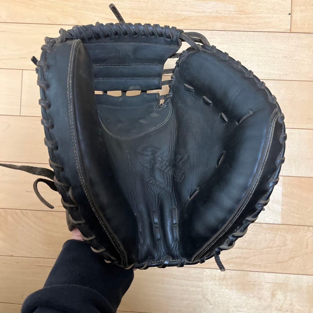 ミズノ　キャッチャーミット　軟式用　黒