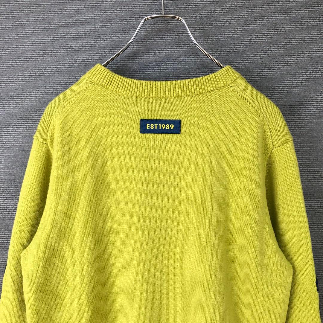 PEARLY GATES 蓄熱 裏地付き ニットブルゾン 4 イエロー