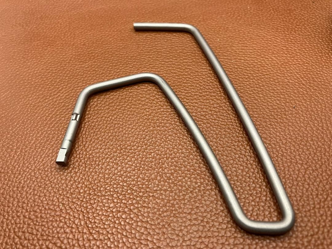 SOTO ST-310 チタン特注パーツ（レッグ）使う程に変化するチタンブルー