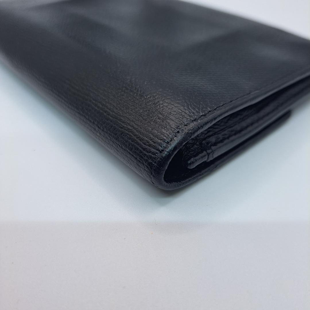 レア　CHANEL　ココボタン　コンパクト　ブラック　 二つ折り財布　財布