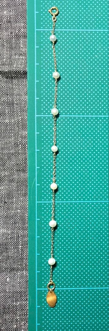 特価 美品K18YG本真珠ブレスレット（ChangMee）アガット、ete好きに