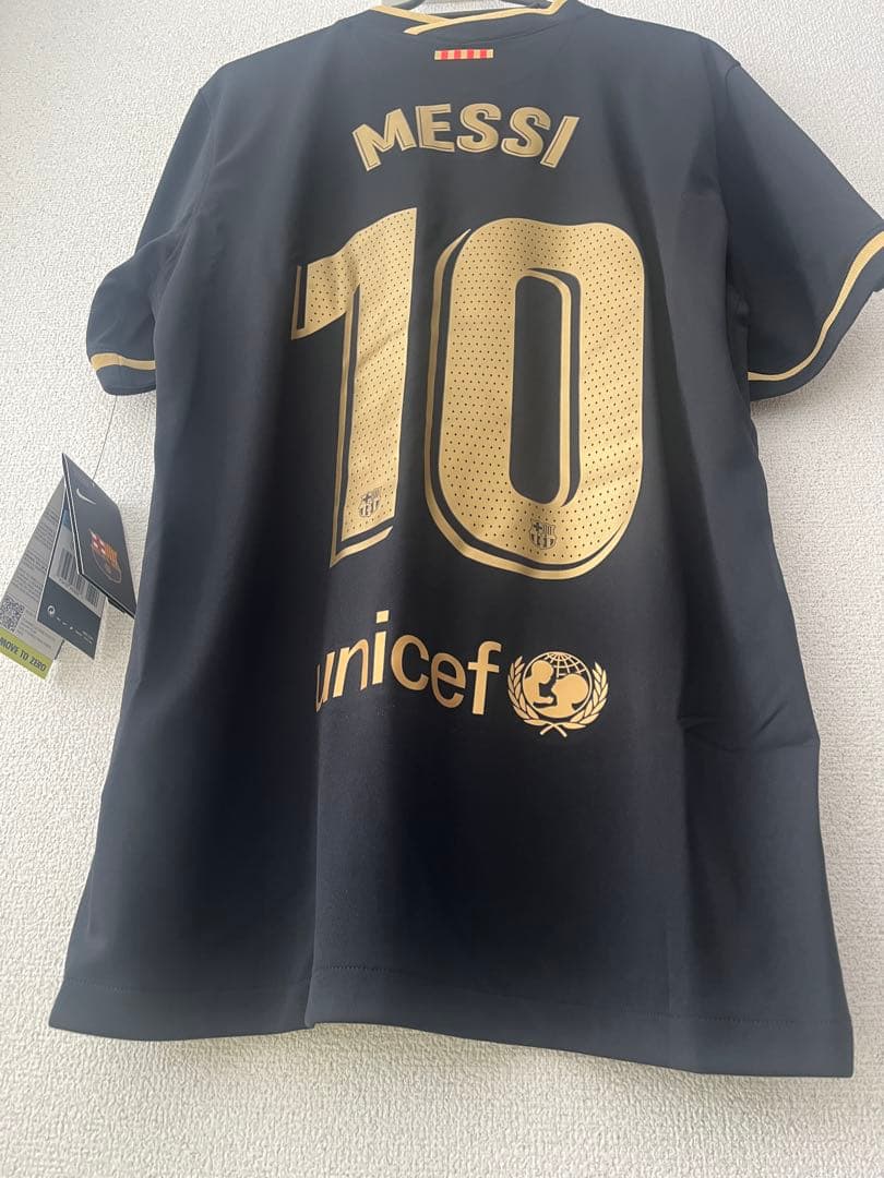 新品・未使用 メッシ10 FC Barcelona Nike Mサイズ 黒×金 - メルカリ