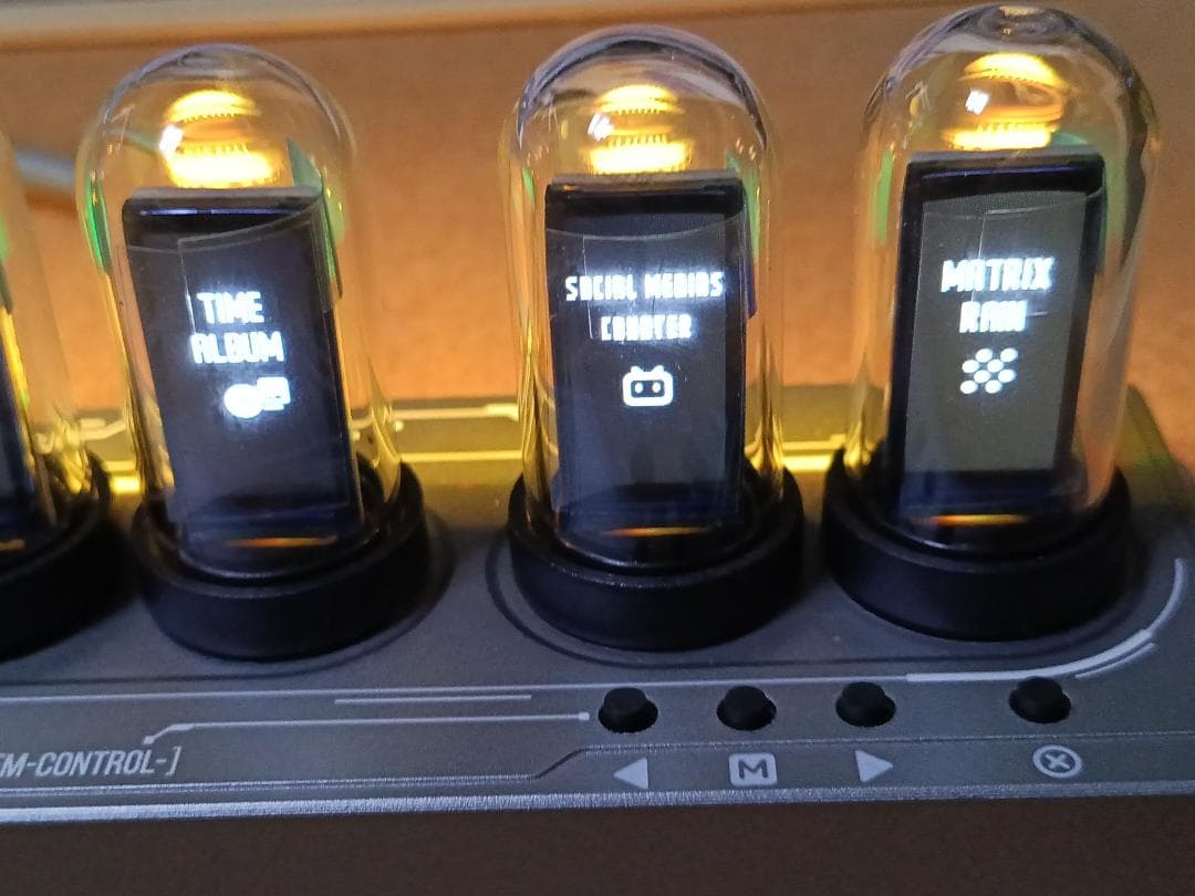 ニキシー管時計 パタパタ時計エミュレート IPS液晶