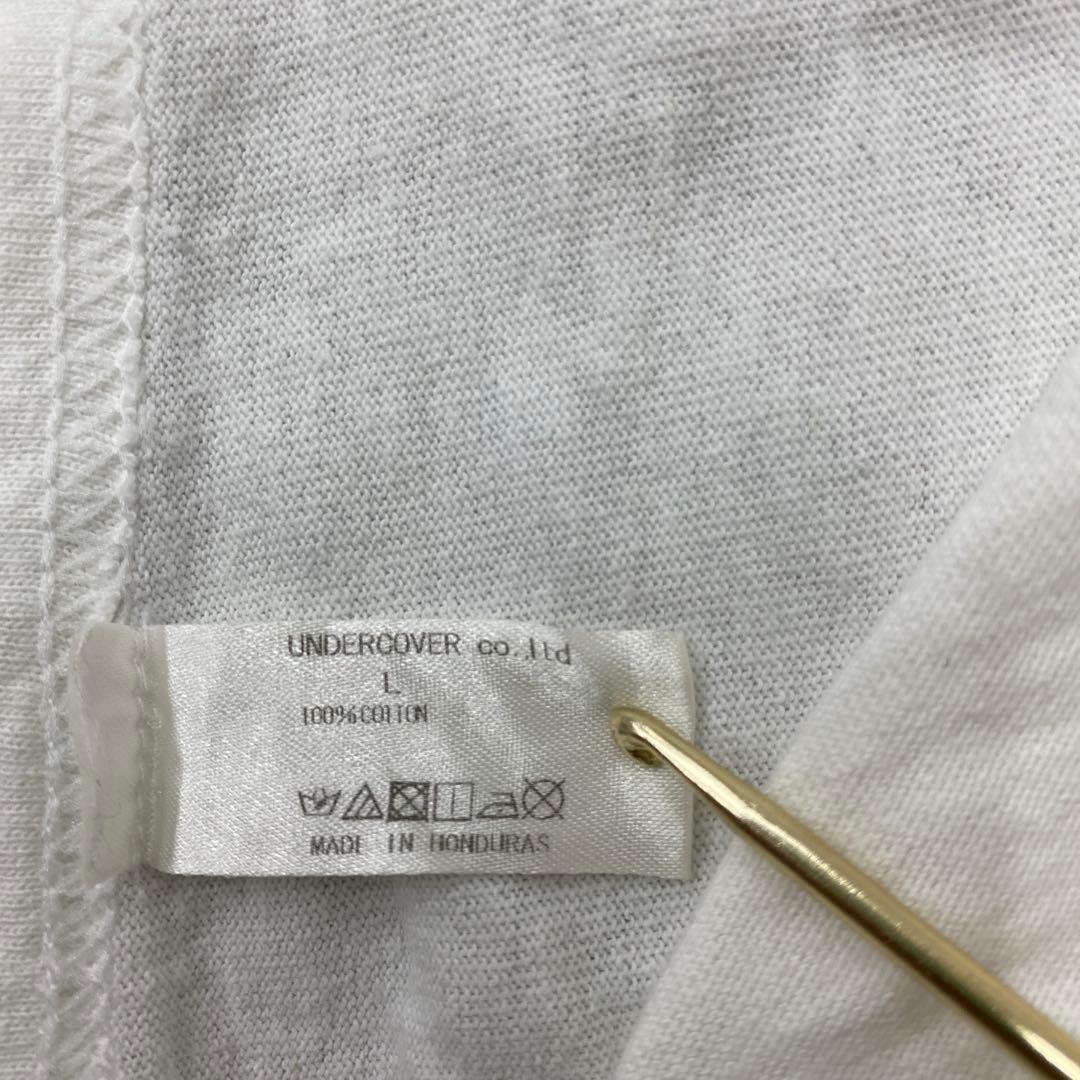 P863＊ アンダーカバー メンズ 半袖 プリント Tシャツ Lサイズ ホワイト