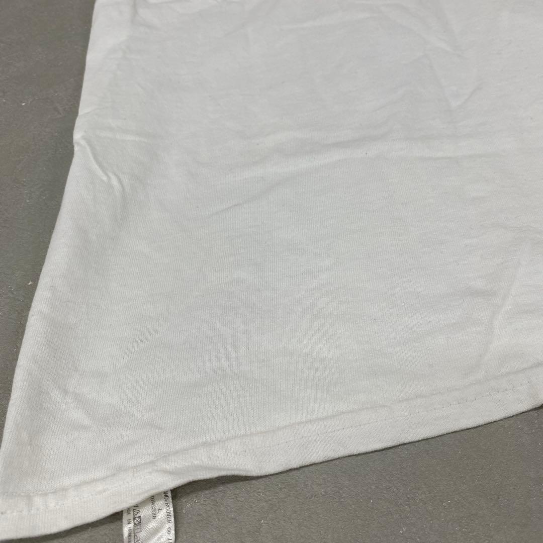 P863＊ アンダーカバー メンズ 半袖 プリント Tシャツ Lサイズ ホワイト