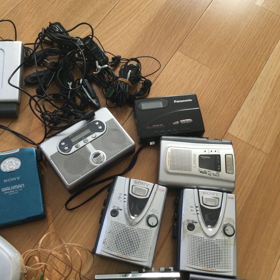Sony Panasonic カセットプレーヤー など16台イヤフォン付き