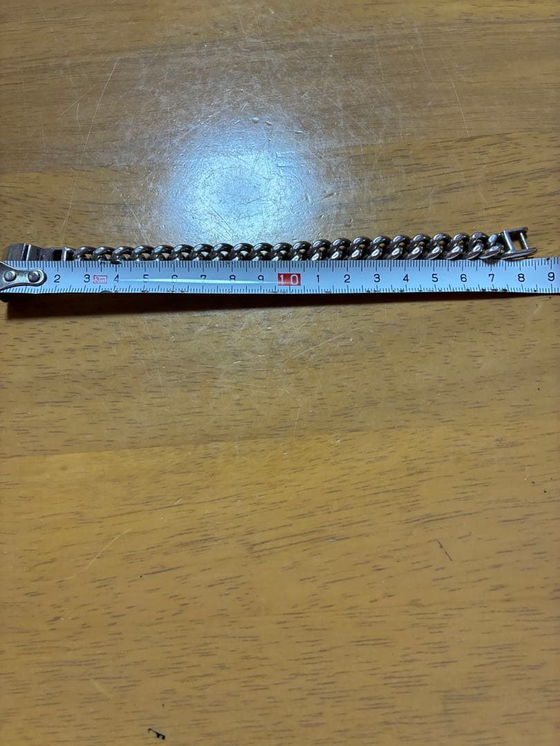 シルバー クラスプ式 ブレスレット 49g