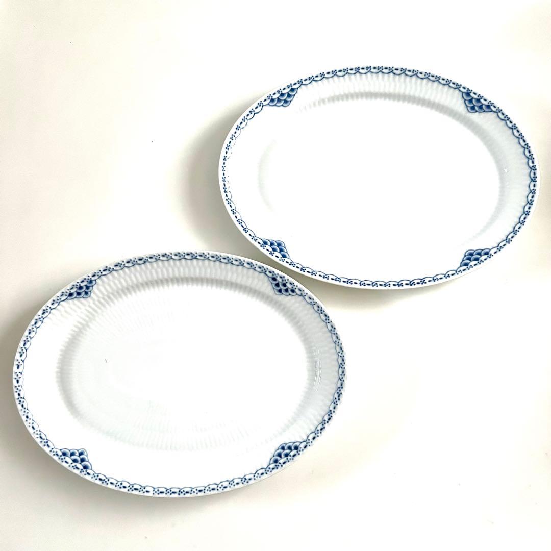 新品 ロイヤルコペンハーゲン ブループリンセス オーバルディッシュ