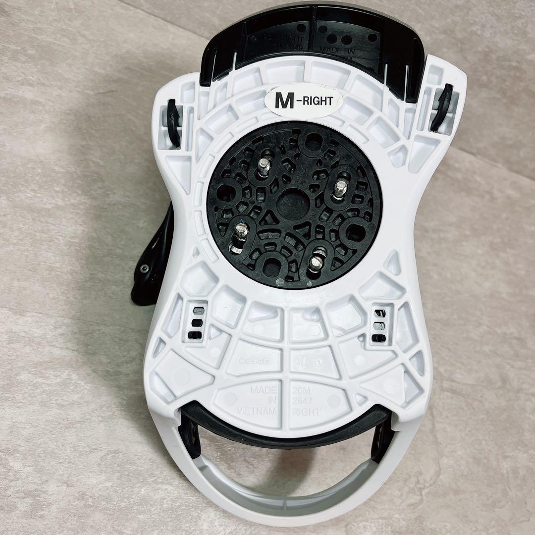 FLUX EM ホワイト スノーボード ビンディング Mサイズ