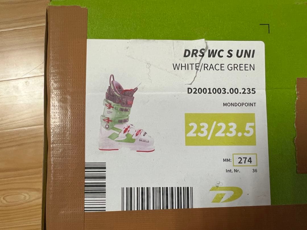 ダルベロ DRS WC S 23.5cm レーシングブーツ 93mm 274mm