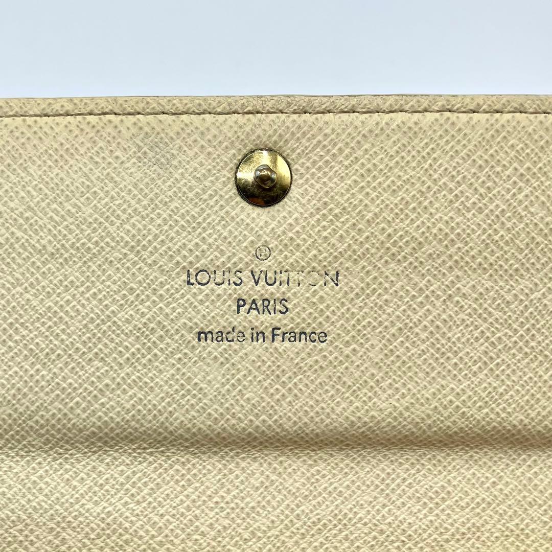 【美品】ルイヴィトン　ポルトフォイユサラ　ダミエ　アズール　長財布　10