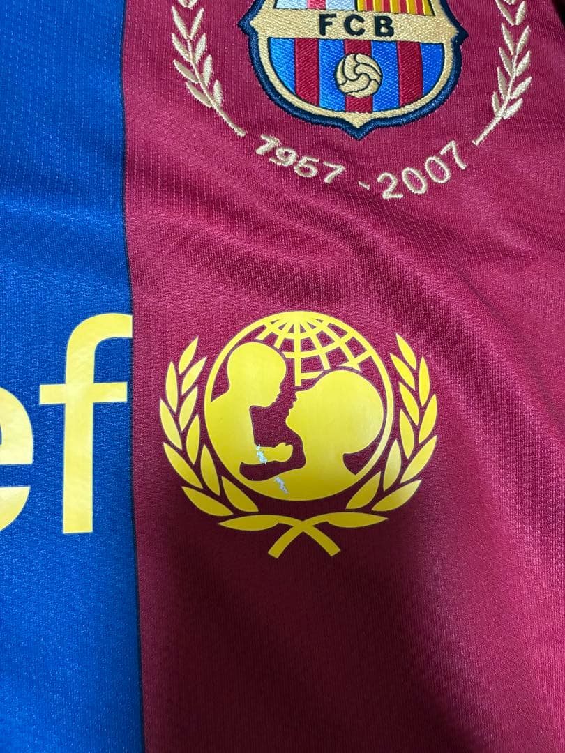 【00sヴィンテージ】カンプノウ50周年記念　FCバルセロナ8番シャビ