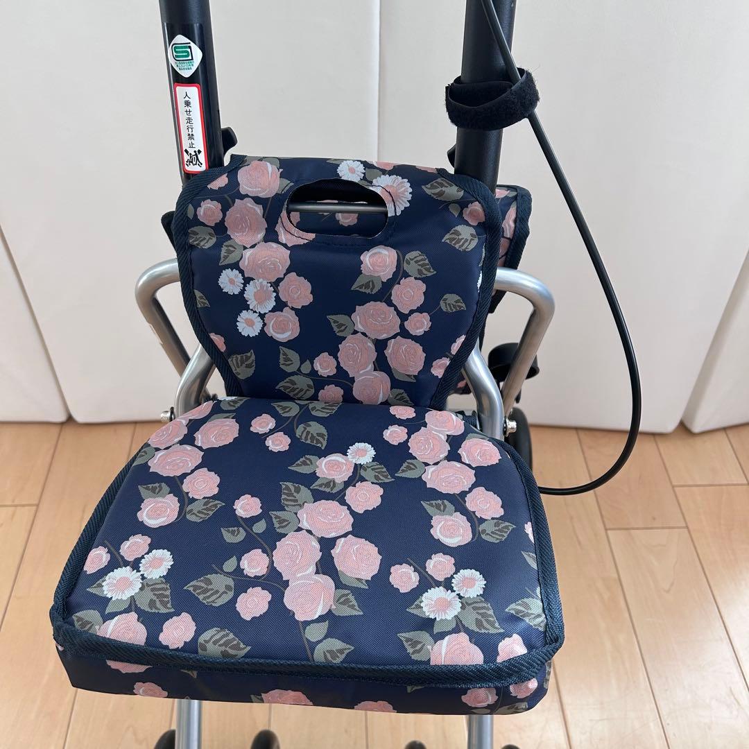 幸和製作所 SICP02 シプール ネイビー シルバーカー　バラ柄　TacaoF