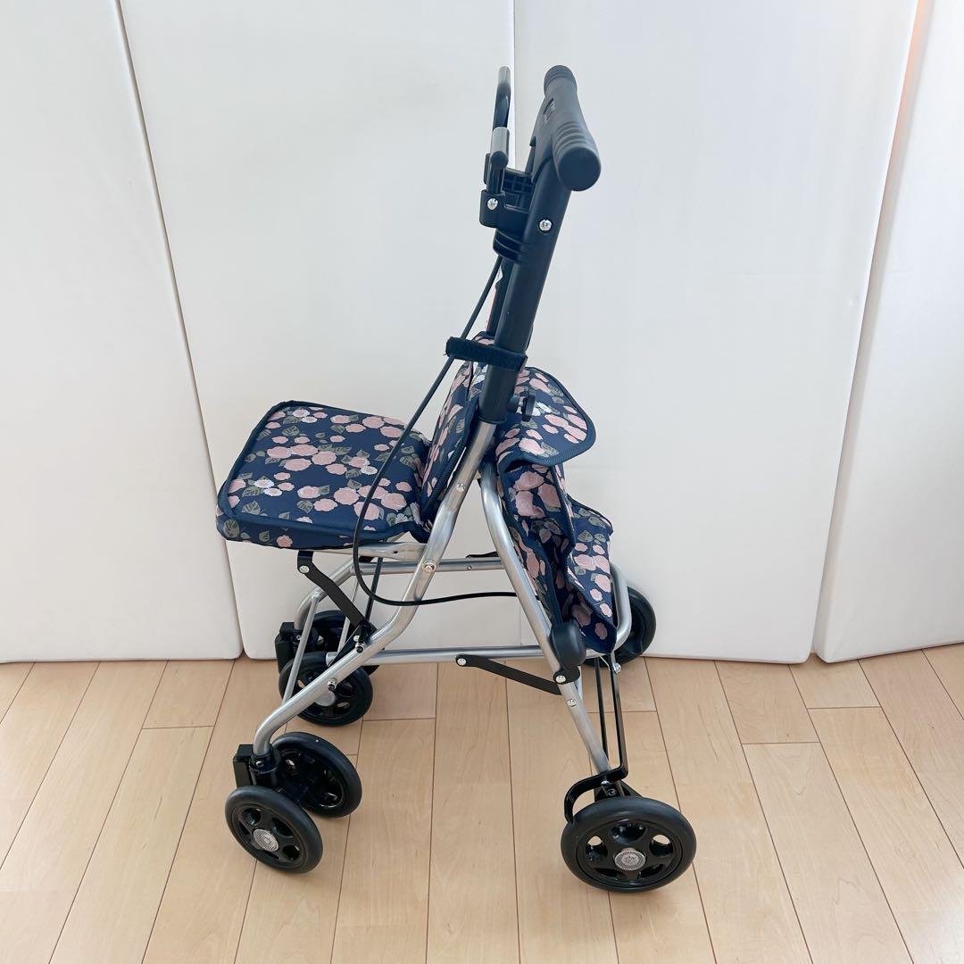 幸和製作所 SICP02 シプール ネイビー シルバーカー　バラ柄　TacaoF